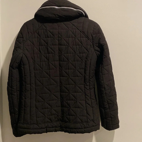 Marc New York Quilted Puffer Jacket Black Women's XS/TP Hood in Collar o… - Picture 4 of 10